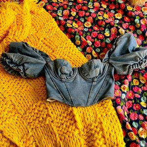 House of CB Denim Corset